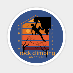 Rock Climbing Adventure Magnet